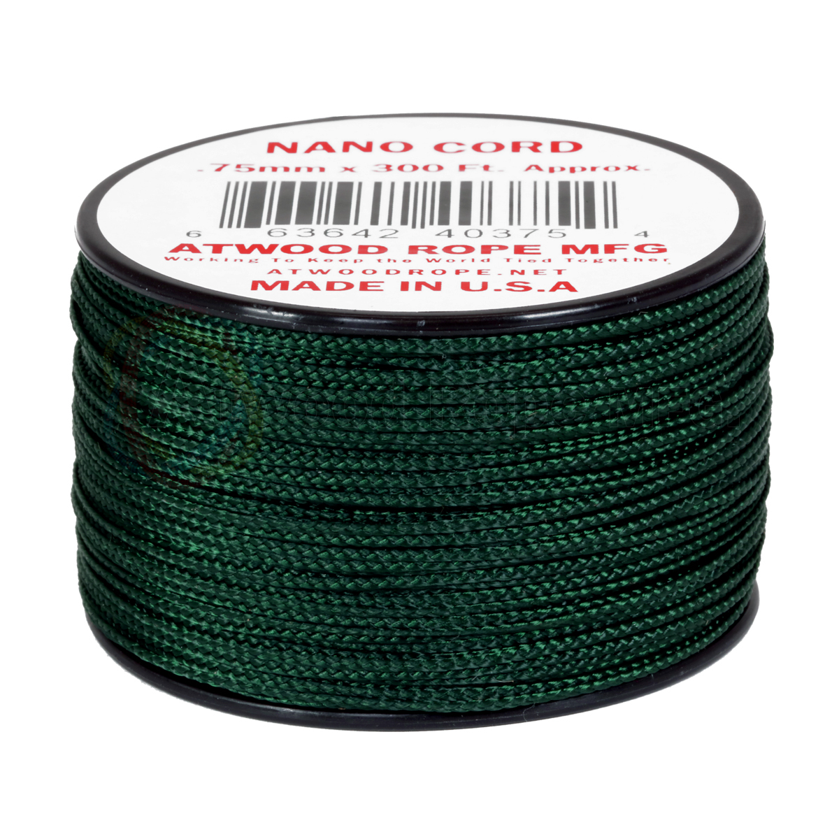 Atwood Rope MFG Nano Cord (36lb/17kg) 90m Made in USA, Various Colours