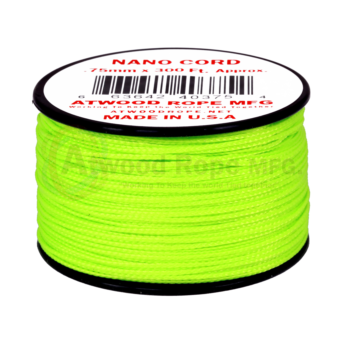 Atwood Rope MFG Nano Cord (36lb/17kg) 90m Made in USA, Various