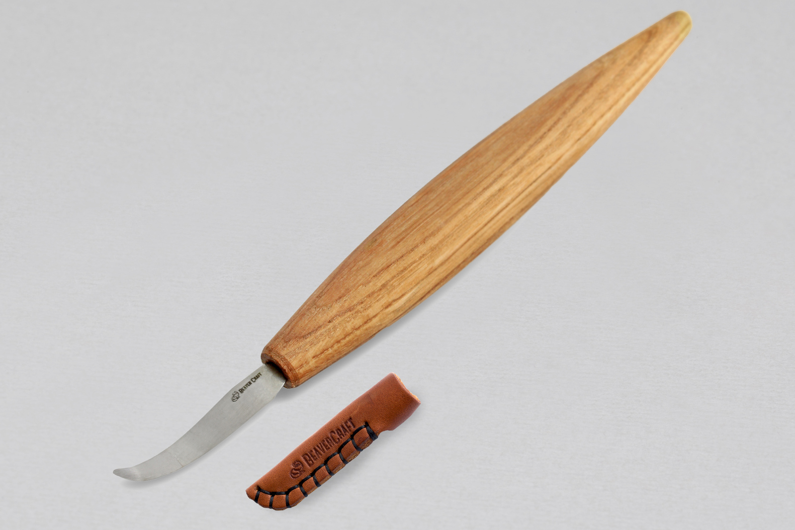 BeaverCraft SK4S - Open Curve Spoon Carving Knife With Sheath