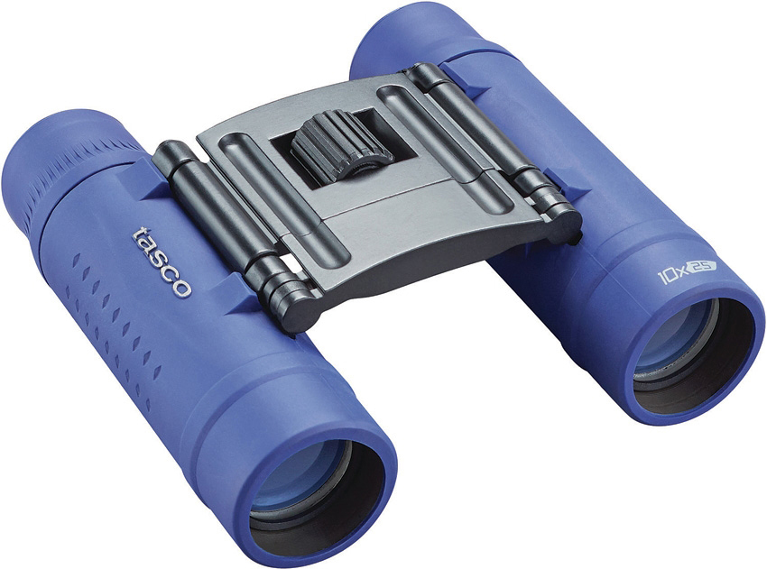 Tasco Essentials 10x25mm Roof Blue Compact Binoculars