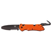Benchmade Triage N680 Steel Orange G10 Rescue Folder Knife with Stap Cutter / Glass Breaker - 916SBK