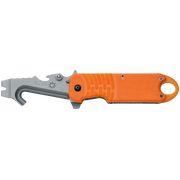 FOX FKMD E.R.T Rescue Orange Multi-Function Rescue Belt Cutter Blade Folder Knife - Model FX-211