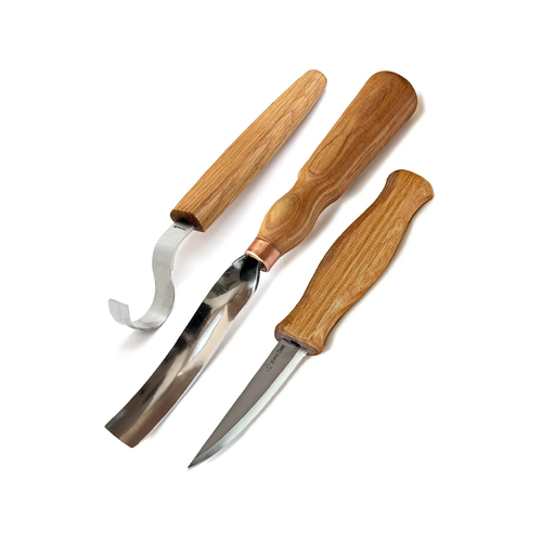 BeaverCraft S14 – Spoon Carving Tool Set with Gouge (3 Tools)